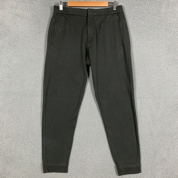 Ermenegildo Zegna Jogger Mens IT 48 US Medium Olive Cotton Silk Pants Jerseywear